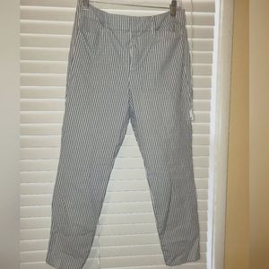 BLUE AND WHITE PIXI PANTS
